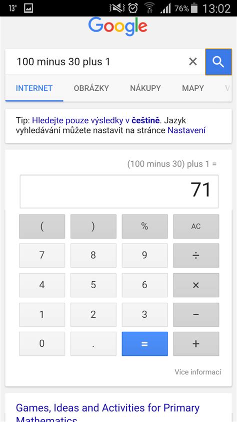 google kalkulačka.